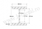 Profil HEM zincat 260 mm 2